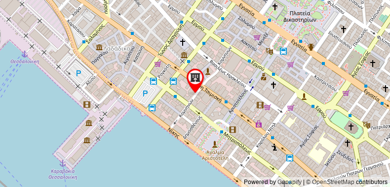 Bản đồ đến Khách sạn City Thessaloniki