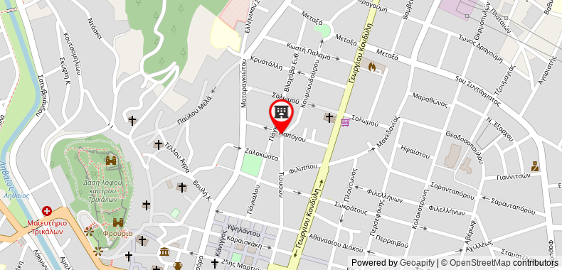 Hostel Meteora on maps