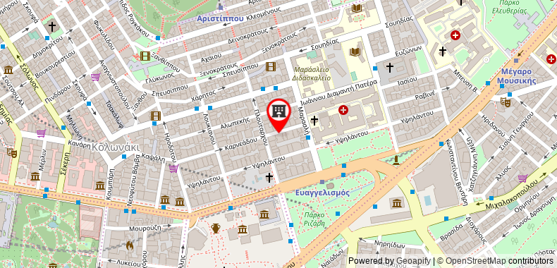 Bản đồ đến Stylish Kolonaki 2 Bdr apartment
