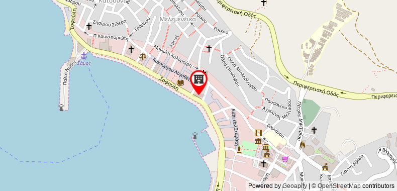 Bản đồ đến Khách sạn Samos