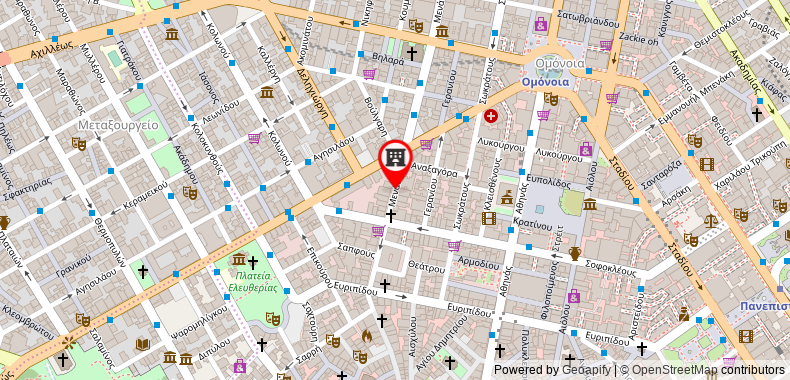 Athens Hawks Hostel on maps