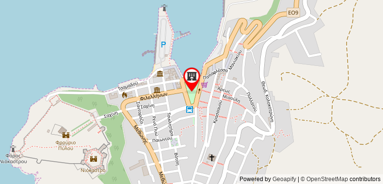 Best House, Sea View Apartment, Pylos on maps
