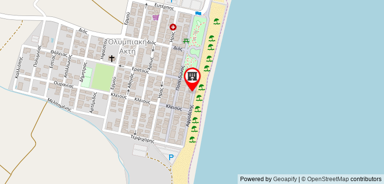 El Greco Beach Hotel on maps