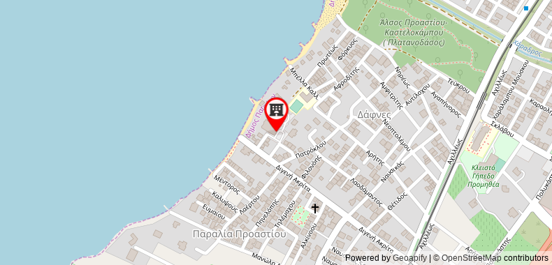 Bản đồ đến Khách sạn Tzaki & restaurant Patras
