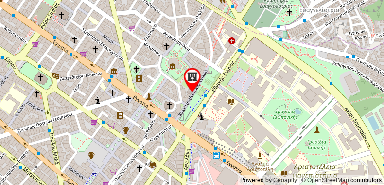 Bản đồ đến RentRooms Thessaloniki