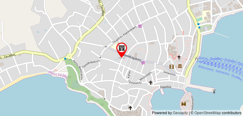 Bản đồ đến Khách sạn Bourtzi