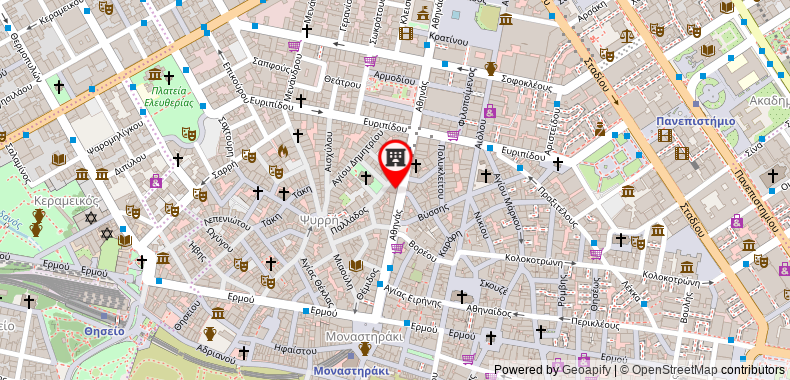 Bản đồ đến Khách sạn NLH Monastiraki - Neighborhood Lifestyle s