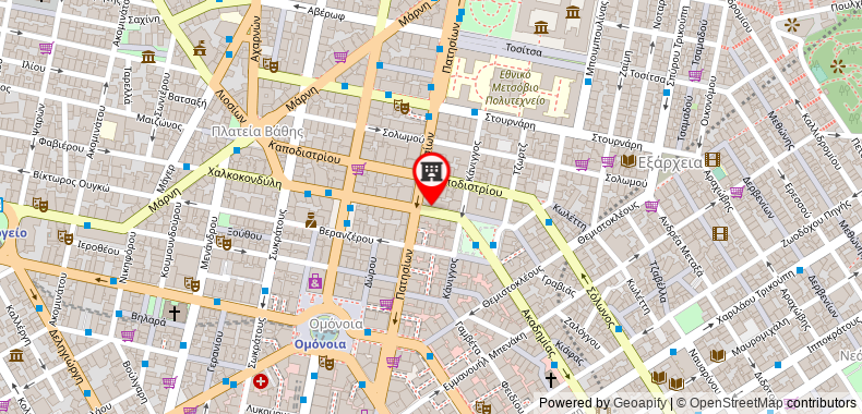Melia Athens Hotel on maps