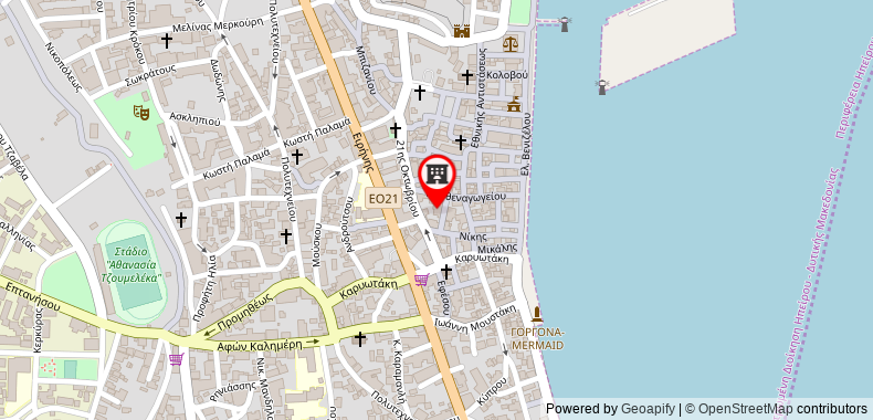 Bản đồ đến Khách sạn Dioni Boutique