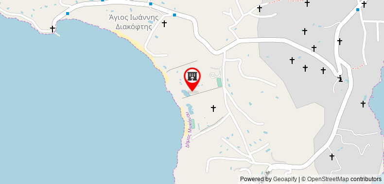 Bản đồ đến Khách sạn Mykonos Grand & Resort