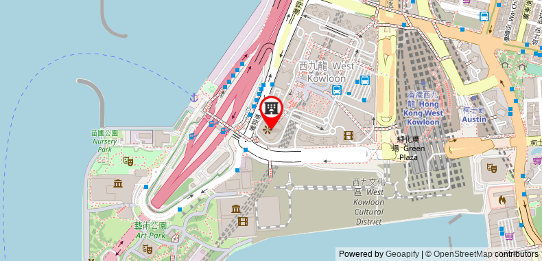 在地图上查看香港麗思卡爾頓酒店
