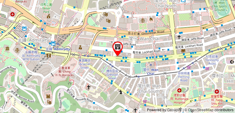 Bản đồ đến Khách sạn Kew Green Wanchai Hong Kong