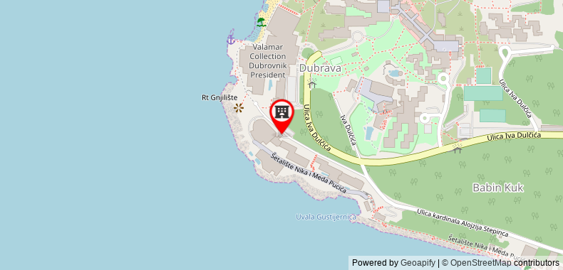 Hotel Neptun Dubrovnik on maps