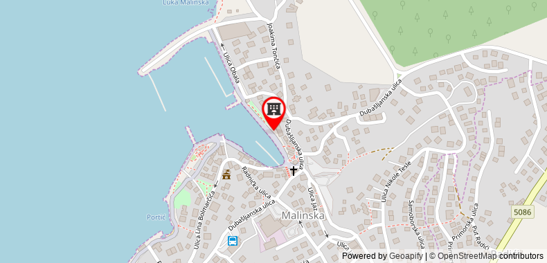 Bản đồ đến Khách sạn Adria