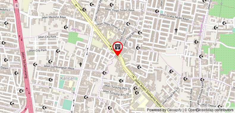 RedDoorz near Universitas Semarang on maps