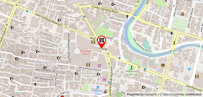 Bản đồ đến Khách sạn Tunjungan Surabaya