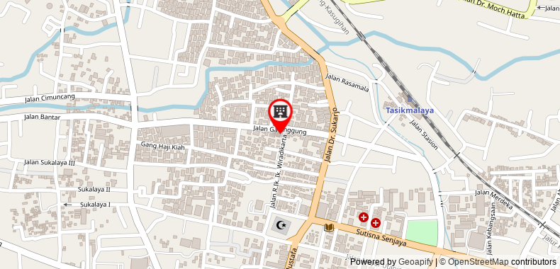 Bản đồ đến Khách sạn Harmoni Tasikmalaya
