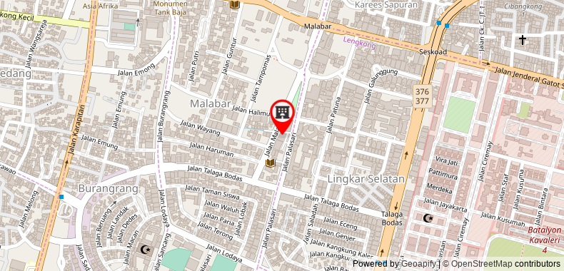 Bản đồ đến Khách sạn Malaka