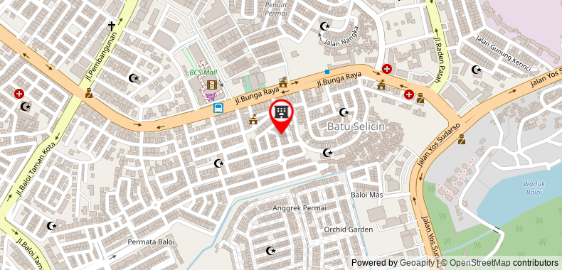 在地图上查看紅多茲高級酒店@佩爾瑪塔巴羅伊格林