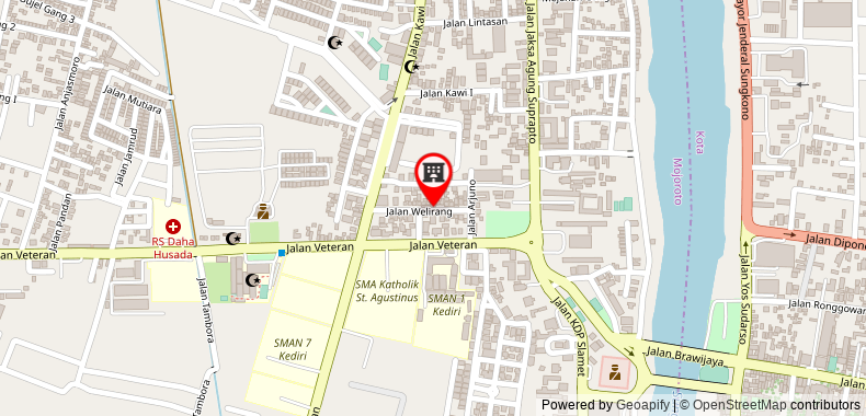 Bản đồ đến Khách sạn Welirang Syariah