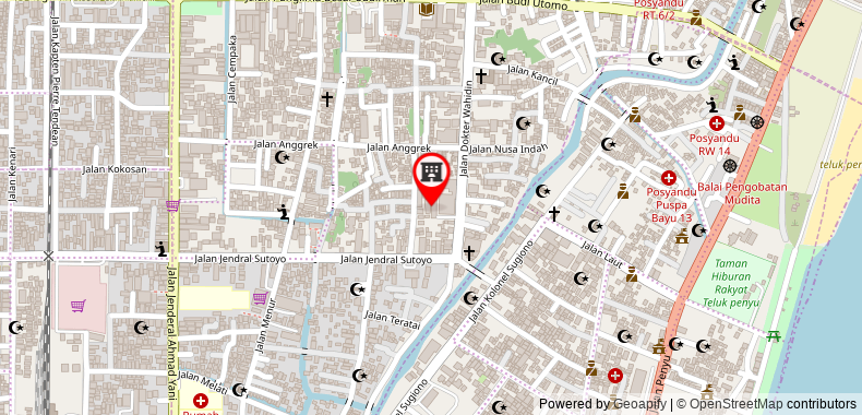 Bản đồ đến Khách sạn Dafam Cilacap