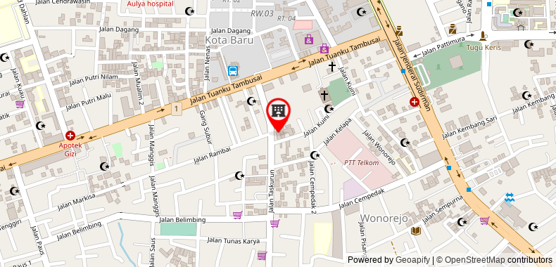 Bản đồ đến Khách sạn OYO 1161 Stefani City