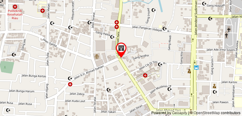 Bản đồ đến Khách sạn MEGARA PEKANBARU