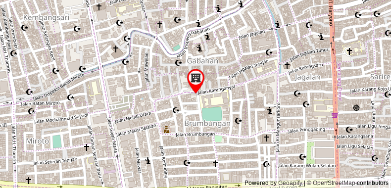 Bản đồ đến Khách sạn Pantes Simpang Lima Semarang