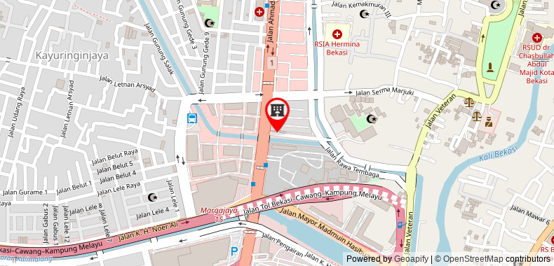 Fastrooms Bekasi Hotel on maps