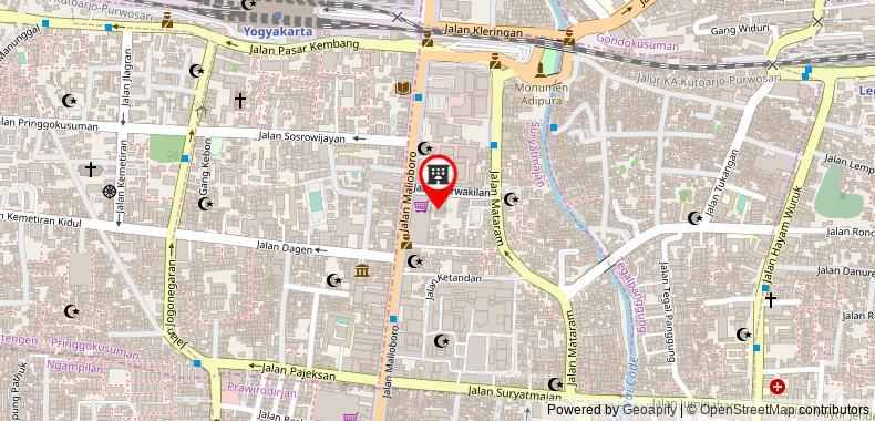 Bản đồ đến Khách sạn Ibis Yogyakarta