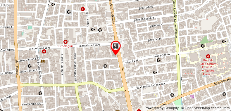 Bản đồ đến Khách sạn Amaris Padang