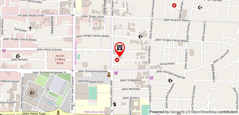 Bản đồ đến Khách sạn gaja