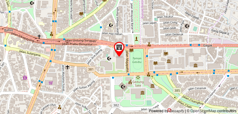 Bản đồ đến ibis Styles Bandung Grand Central