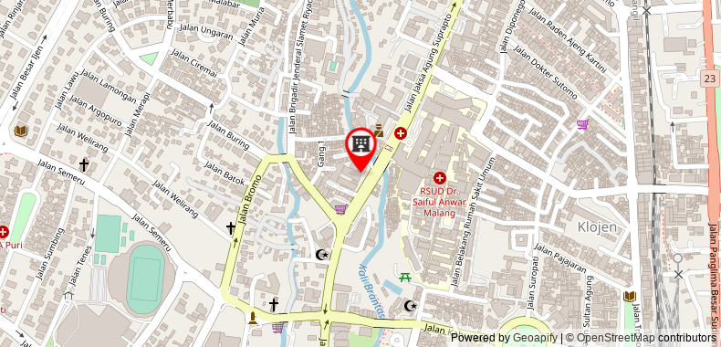 Lux Tychi Hotel Malang on maps