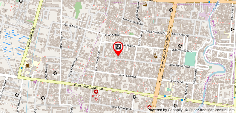 Bản đồ đến Khách sạn Omah Pari Boutique