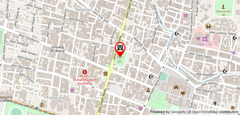 Sahid Jaya Solo Hotel on maps