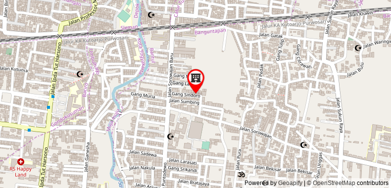 在地图上查看紅多茲酒店 - 近日惹安巴盧克莫