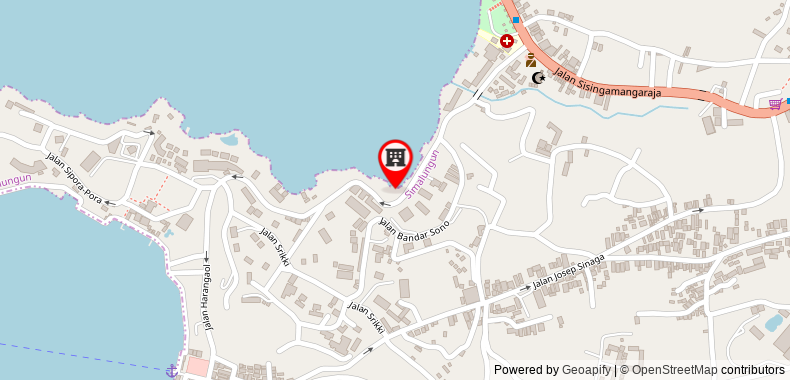 Pandu Lakeside Parapat Hotel on maps