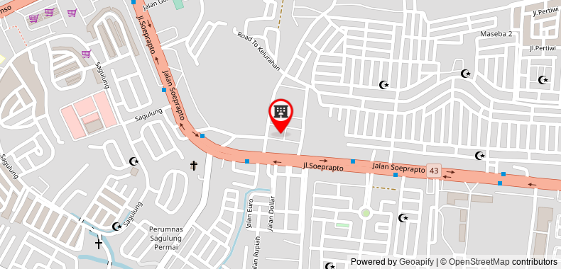 Bản đồ đến RedDoorz @ Pasar Melayu Sagulung Batam