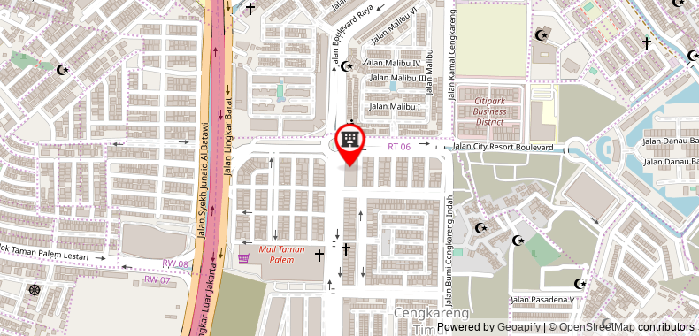 Royal Palm Hotel and Conference Center Cengkareng on maps