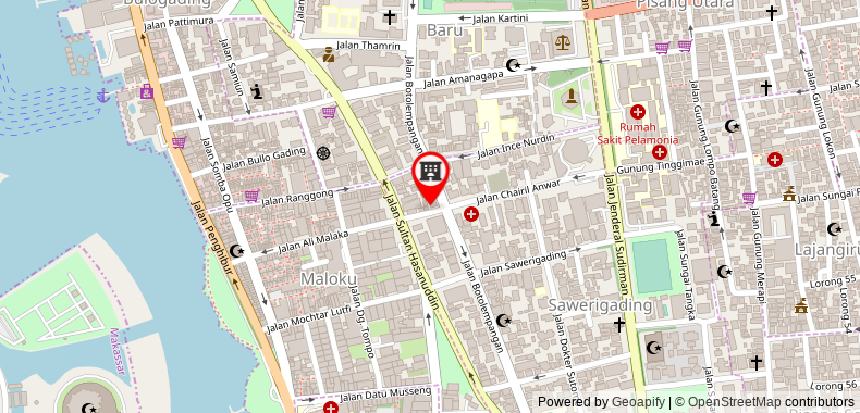 Bản đồ đến Khách sạn OYO 1301 Grand Citra