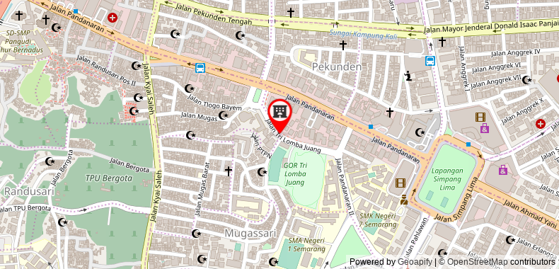 Bản đồ đến Khách sạn Urbanview Artama Simpang Lima