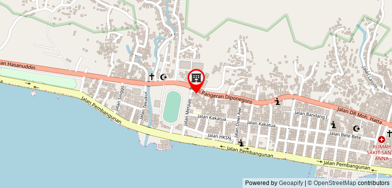 Bản đồ đến Khách sạn RedDoorz Plus near Benua Kendari