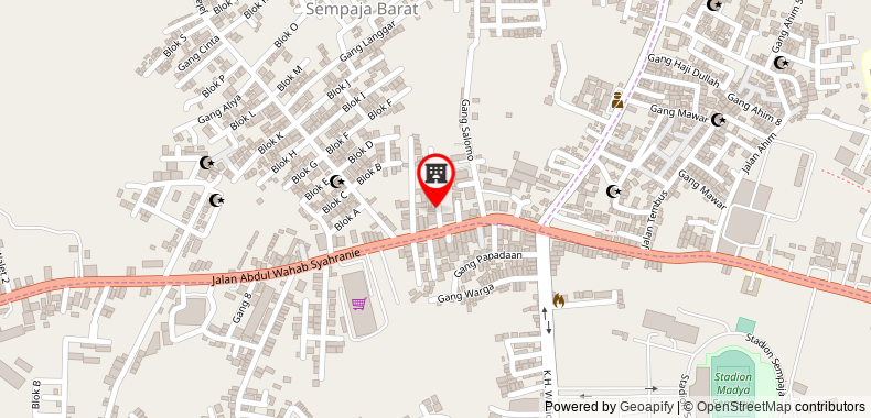 Bản đồ đến RedDoorz near Samarinda Square