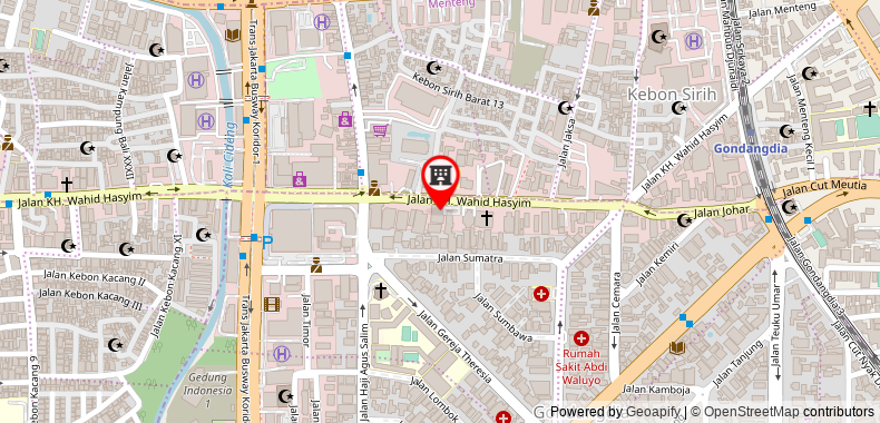 Bản đồ đến Khách sạn Ibis Jakarta Tamarin