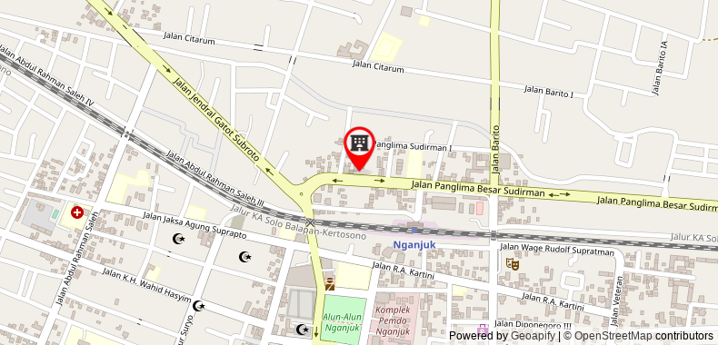Bản đồ đến Khách sạn Gerung 2 near Luwes Mall Nganjuk