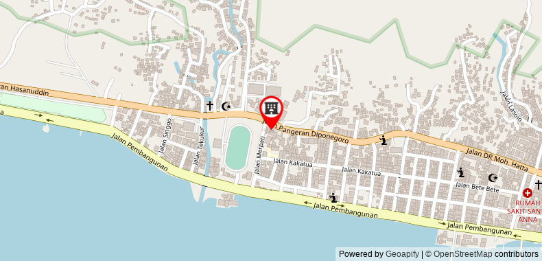Hotel Benua on maps