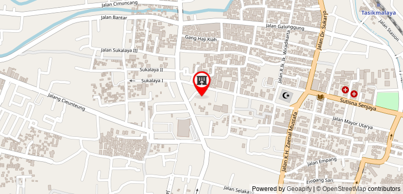 Bản đồ đến Khách sạn Horison Tasikmalaya