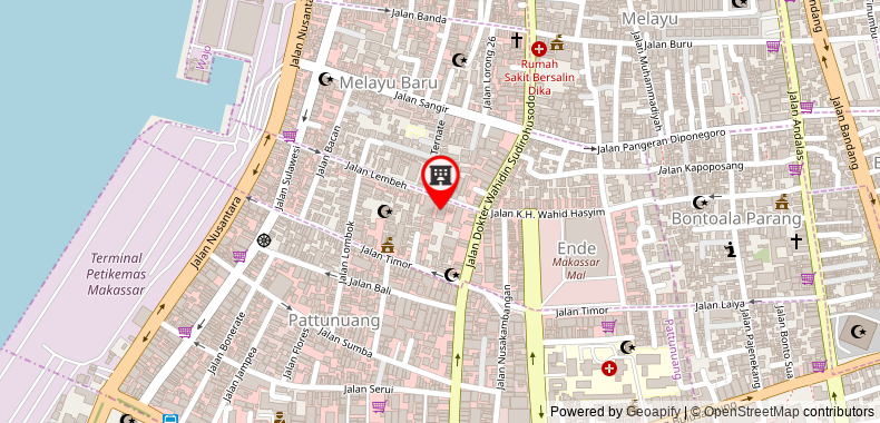 Bản đồ đến Khách sạn OYO 1081 Allson City Makassar