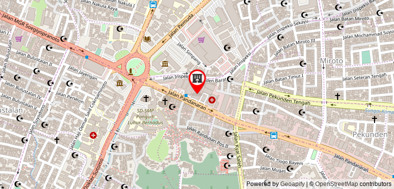 Bản đồ đến Louis Kienne Apartment LT 11-33 Pandanaran